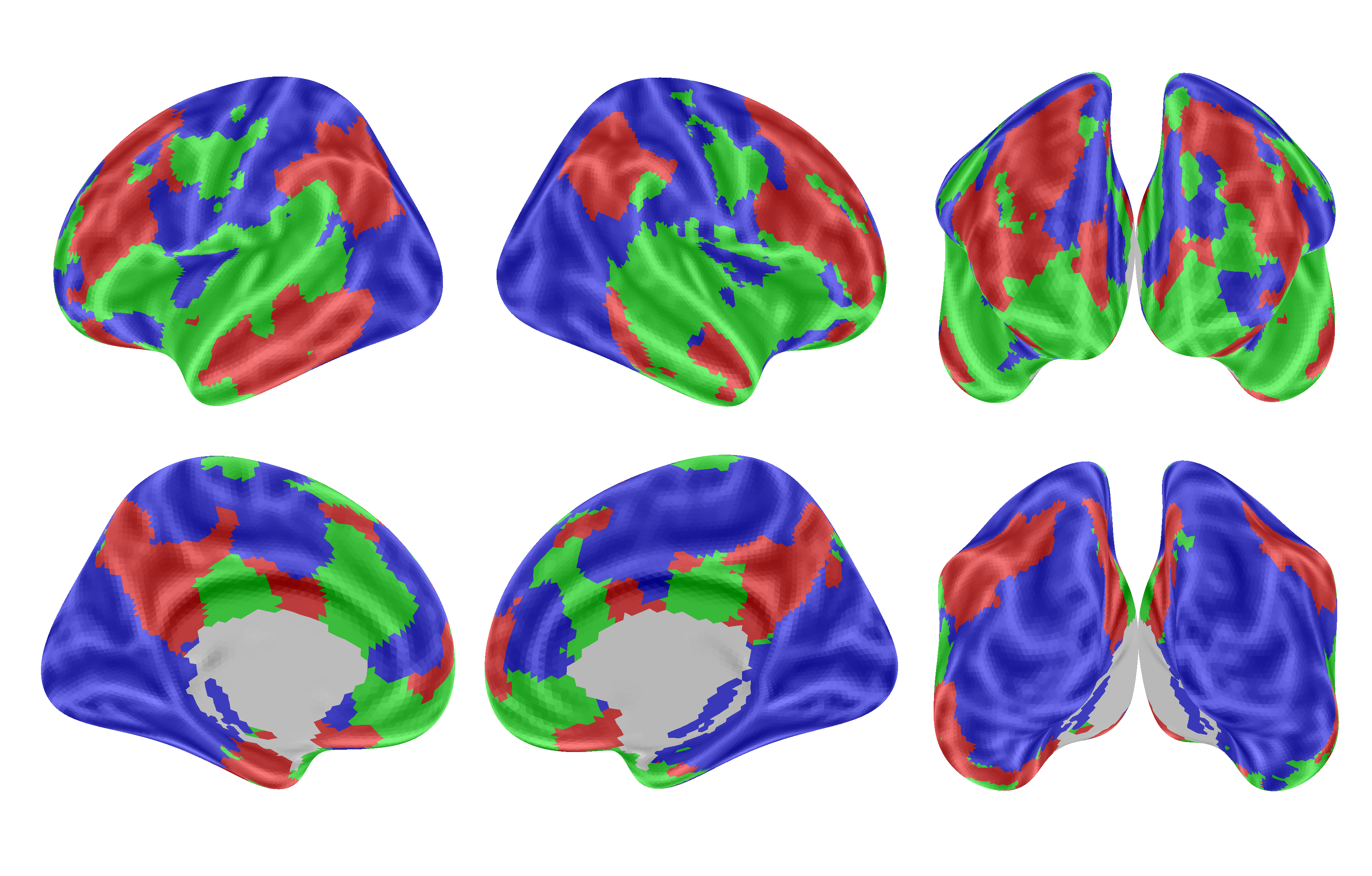 TRIBE v2 modality dominance map
